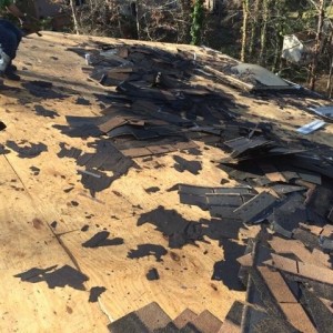 Mold issues detected during removal of existing roof in Matthews NC