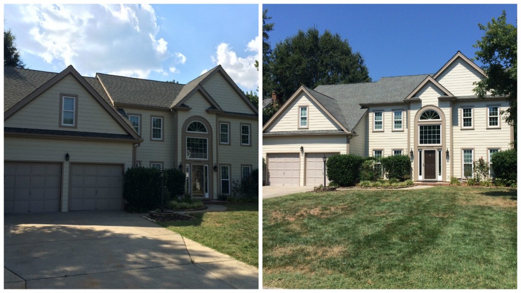 Cameron Woods before After Siding and windows