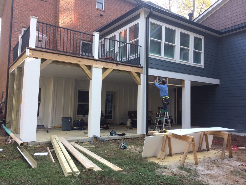 Lake Norman dry deck space projec