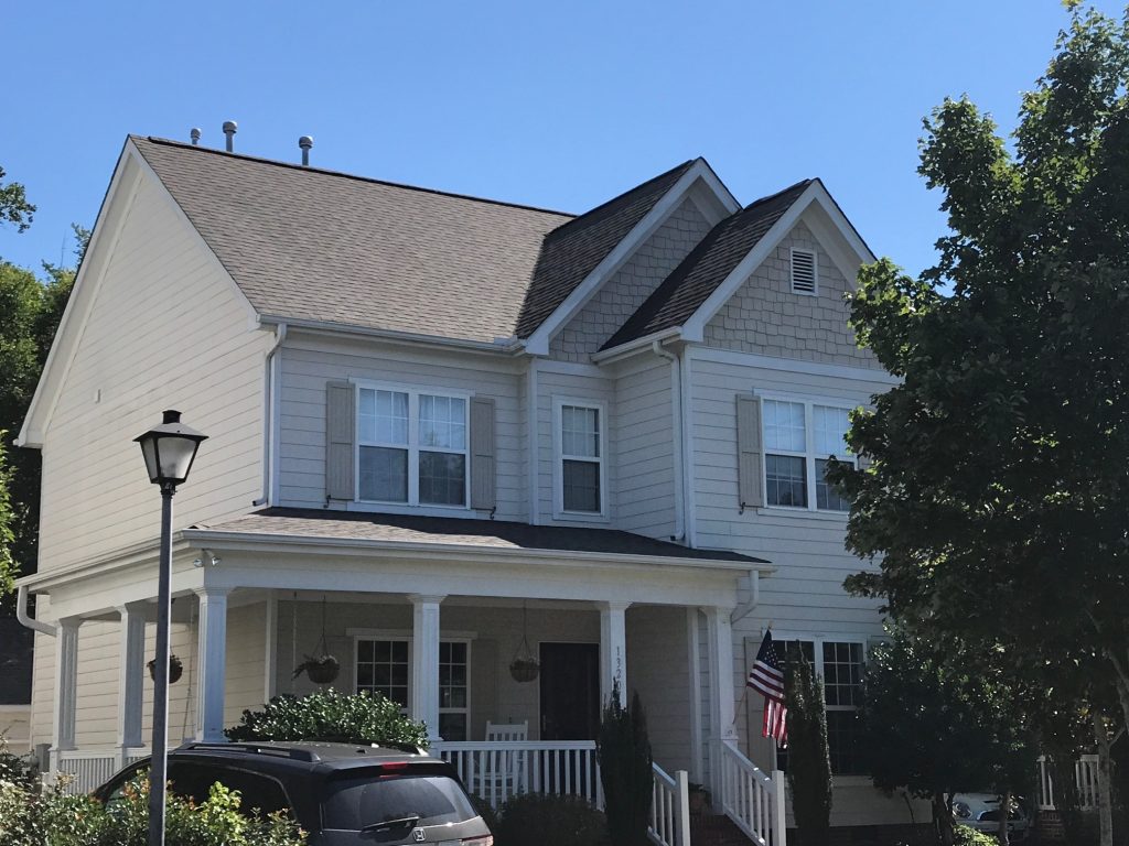 Completed roof replacement in River Run Davidson NC