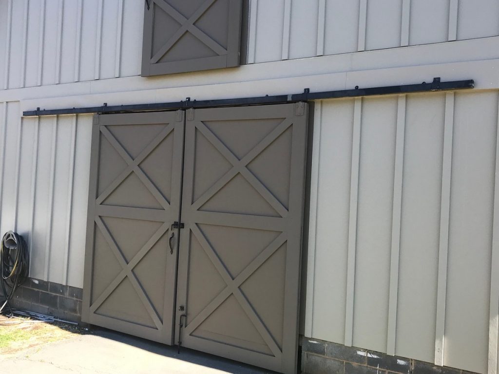 Waxhaw Hardie® Plank details on barn doors