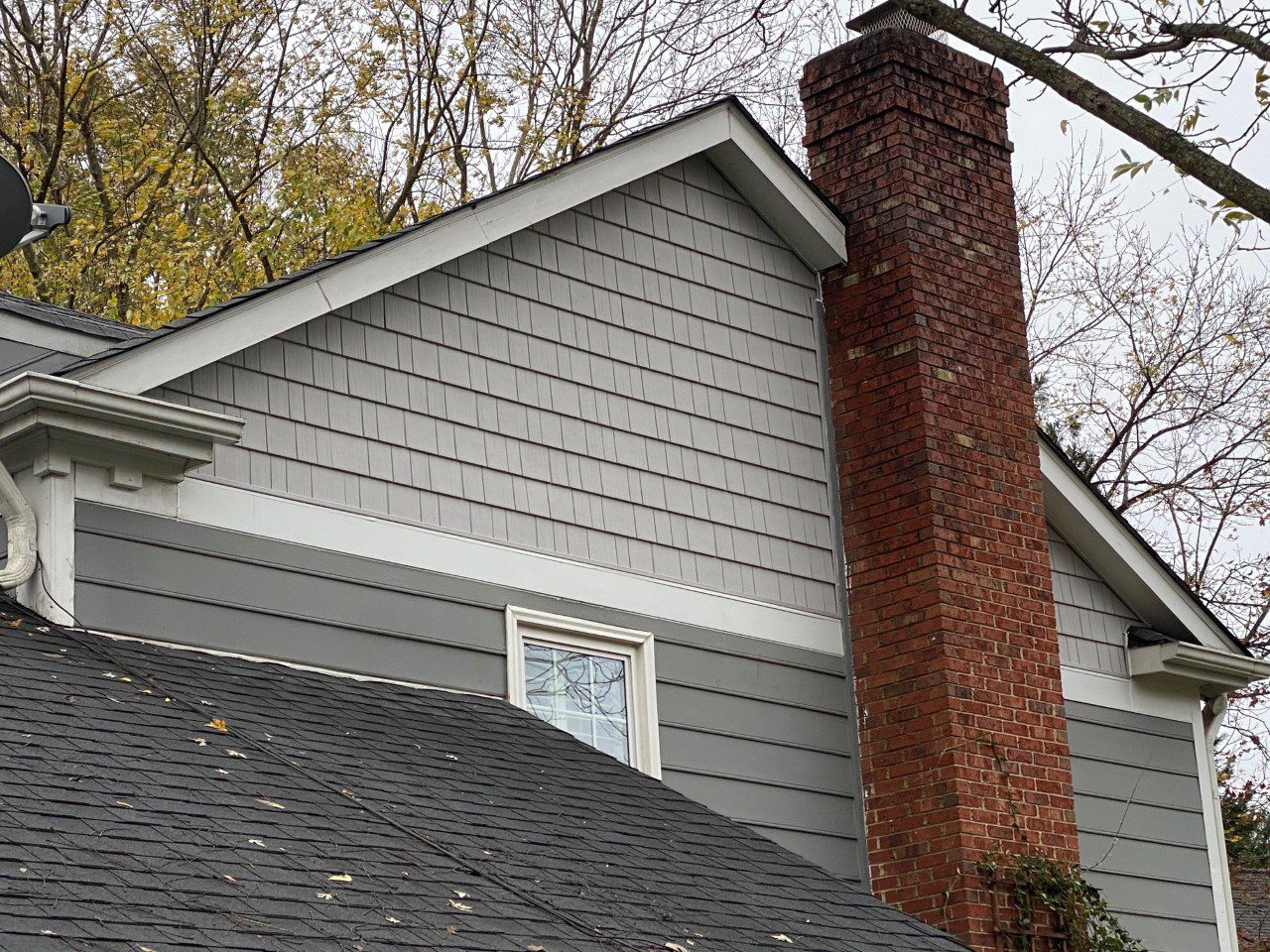 South Charlotte vinyl shake and metal roofing