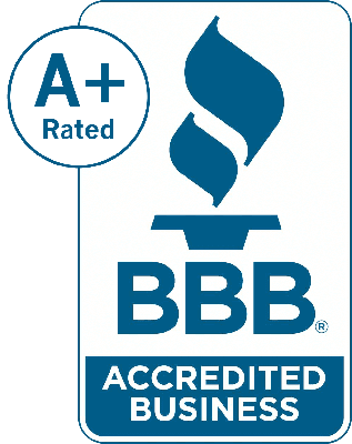 Better Business Bureau accredited business, A-plus rated. Opens in a new tab.