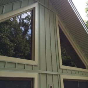 Board & Batten siding installed by Belk Builders on exterior of home in Statesville.
