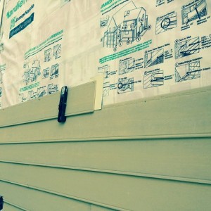 DIY siding replacement project.