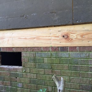 Replacement of band sill:
