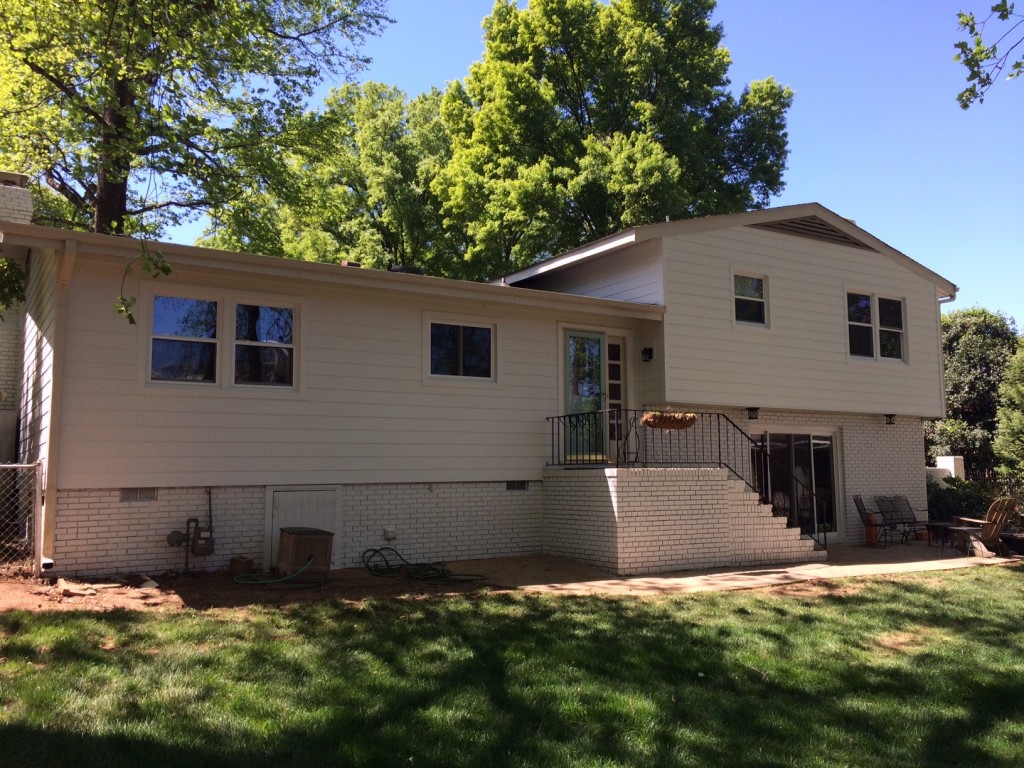 Rear view of completed project.