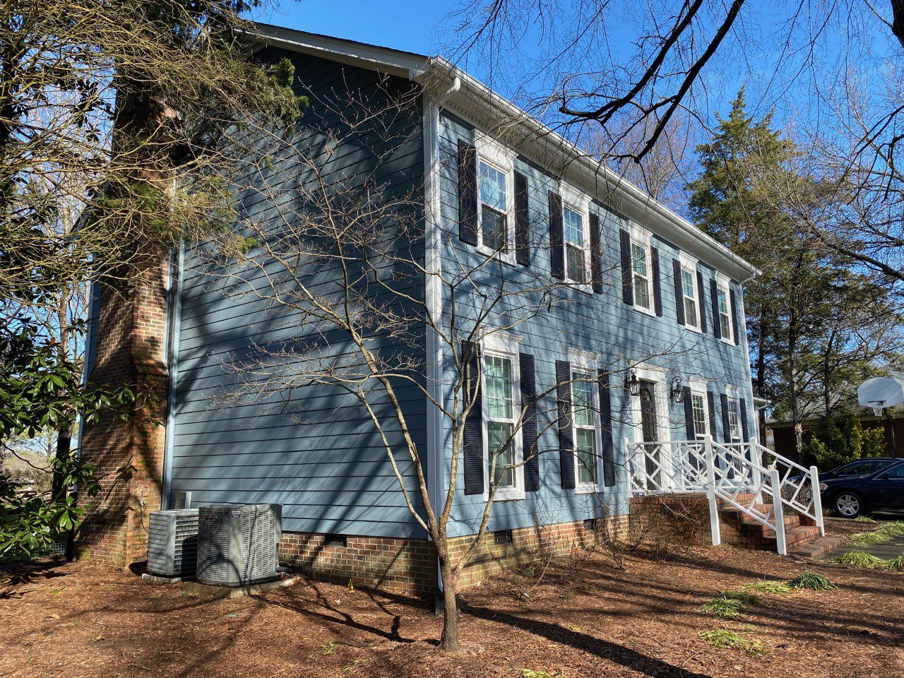 Hardie® Plank siding in south charlotte booth bay blue