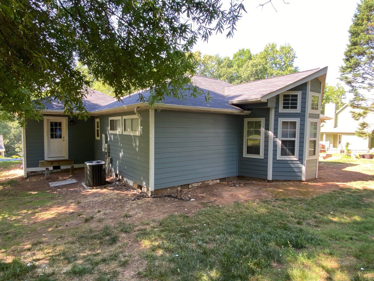 alternate angle of finished project in denver nc