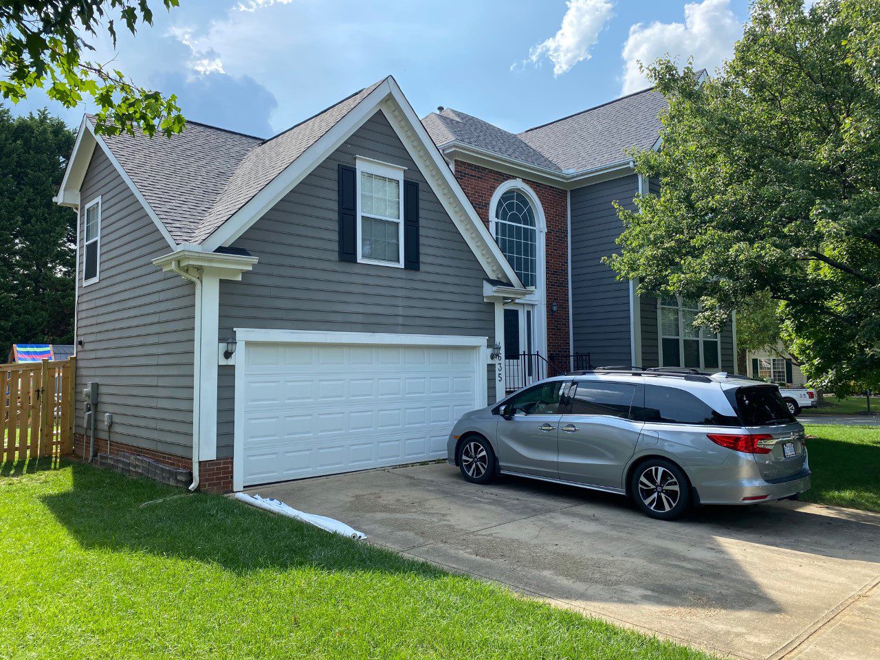 front of home before