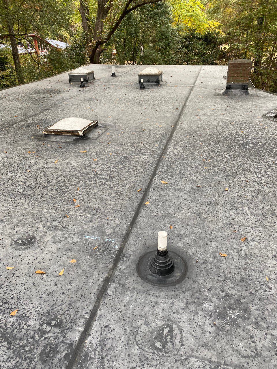 gastonia epdm roof on mid century modern home belk builders
