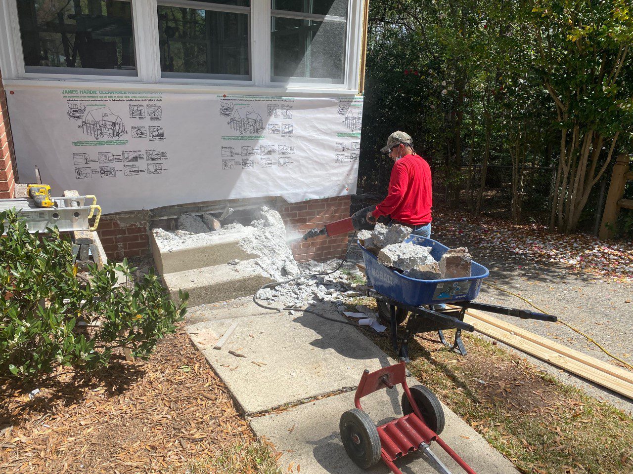 removing steps