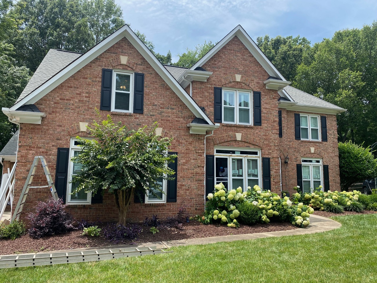 before -- notice rot around windows