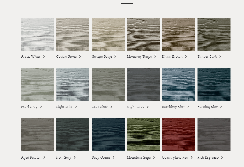Hardie colors