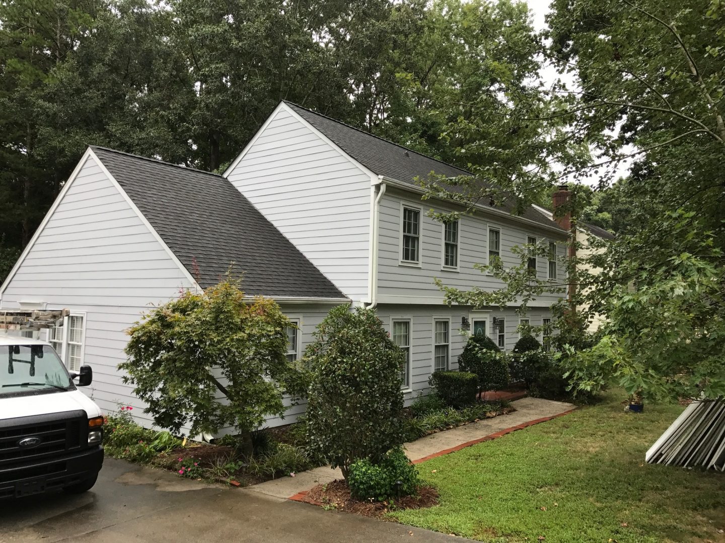 Dawnridge Drive Matthews Completed HardiePlank siding painted