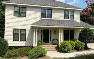 south charlotte black and white home exteriors