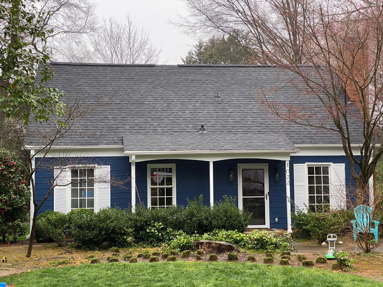 Completed roofing and Hardie®. Goshen Place, Charlotte. 28211