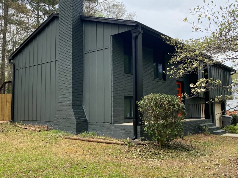 Classic South Charlotte Split-Level Receives Modern Exterior Upgrade