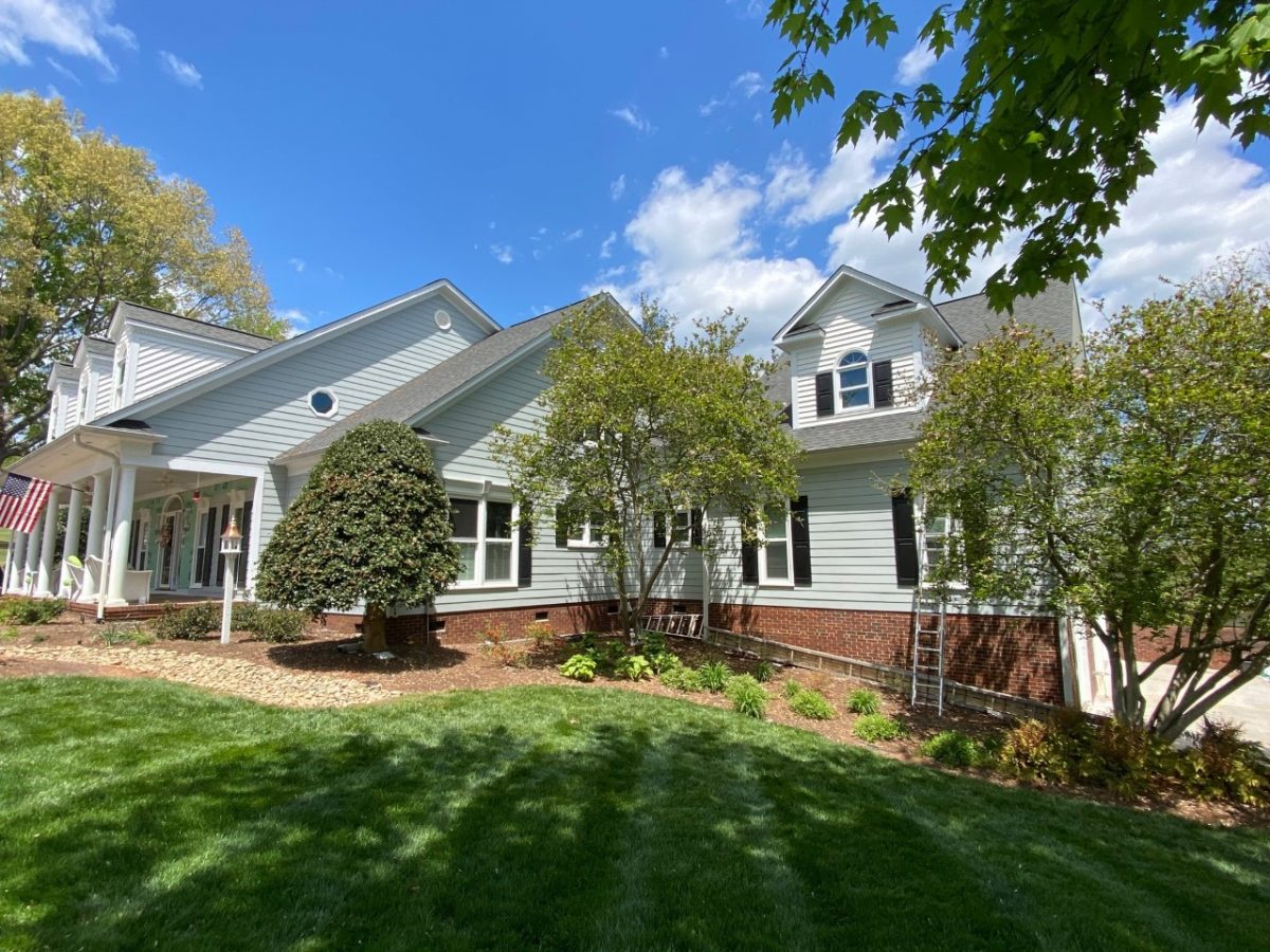 Hardie® Plank Siding and EnergyEfficient Windows on Conover NC home.