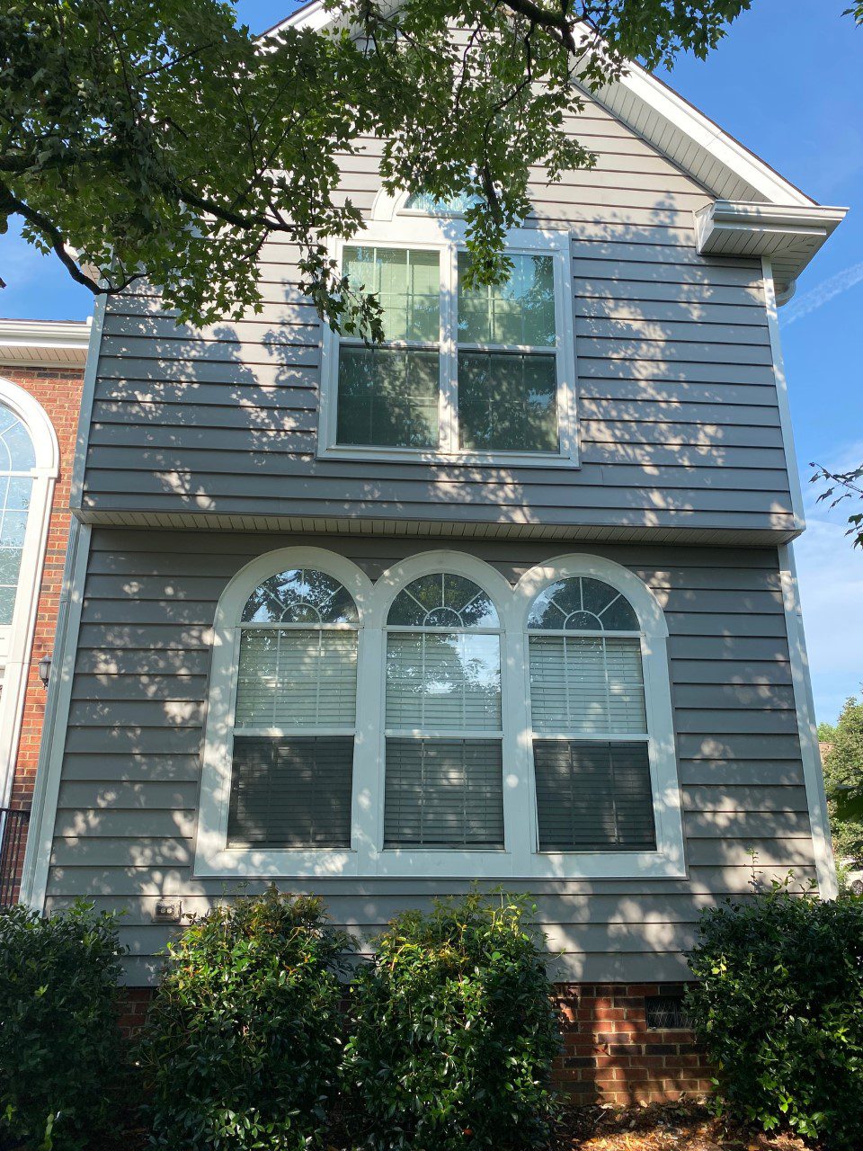 Completed insulated vinyl siding. Palladium place. Charlotte. 28269