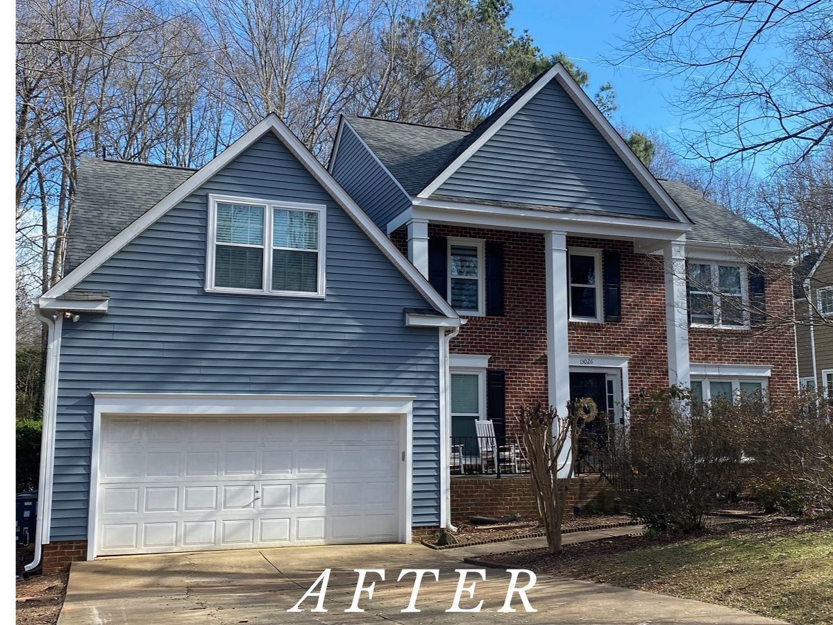Completed Vinyl Siding house in Huntersville